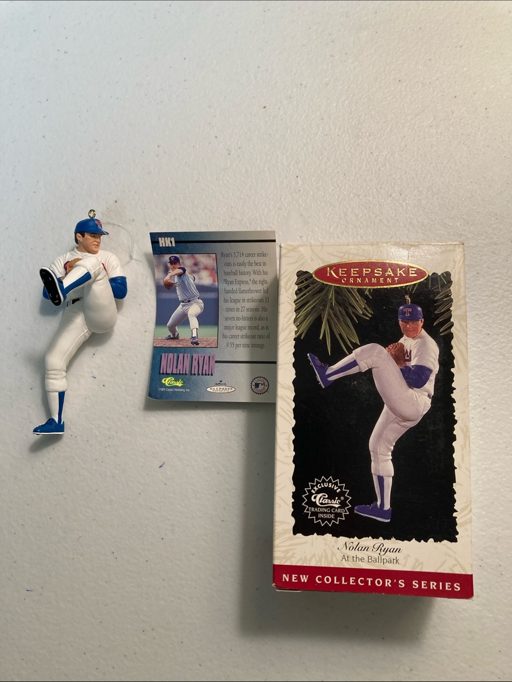 Hallmark Vintage 1996 Nolan Ryan At The Ballpark First in Series Ornament